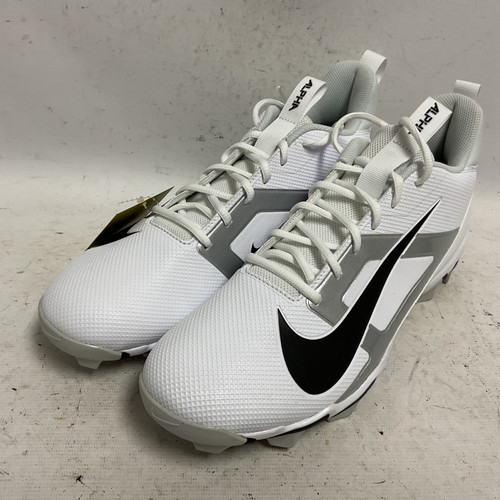 Vist Large View of Product Image Which is Used Nike Alpha Menace 4 Shark FN0028-100 Adult FB Cleats White And Black Senior 12