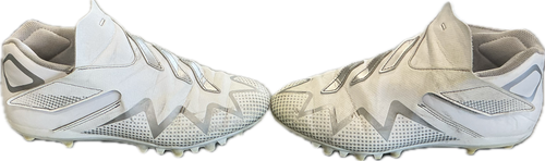 Used Adidas Jr FB Cleats White Junior 05.5 11897-S000150211 Vist Large View of Product Image Which is Used Adidas Jr FB Cleats White Junior 05.5