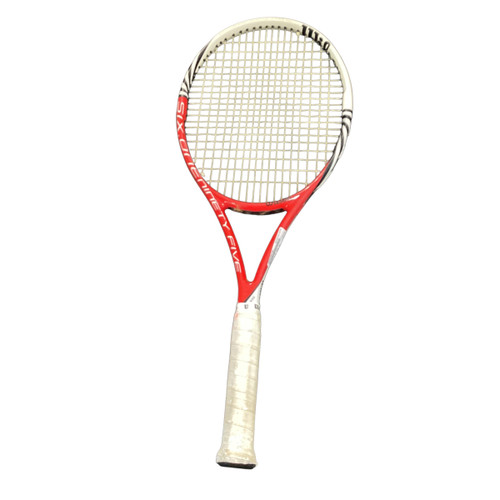 Used Wilson SIX ONE 95 Adult Tennis Racquet Red Unknown 11479-S000406746 Vist Large View of Product Image Which is Used Wilson SIX ONE 95 Adult Tennis Racquet Red Unknown