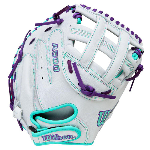 Vist Large View of Product Image Which is NEW 2026 A500™ Siren™ 32” Youth Fastpitch Softball RHT Catcher’s Mitt