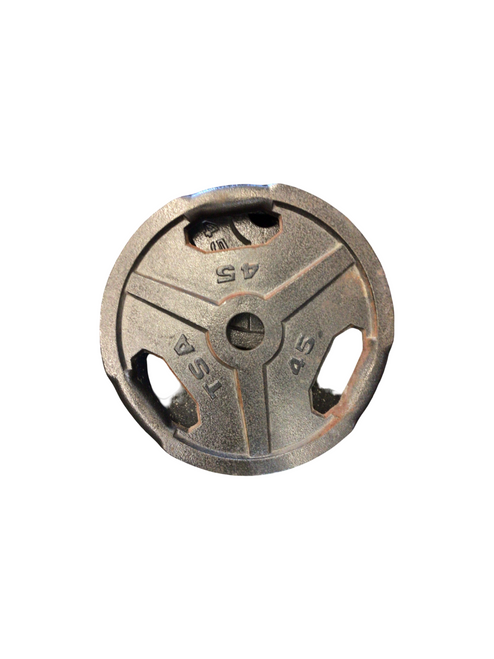 Used Olympic Plate (Each) 45 lb 11799-S000198463 Vist Large View of Product Image Which is Used Olympic Plate (Each) 45 lb