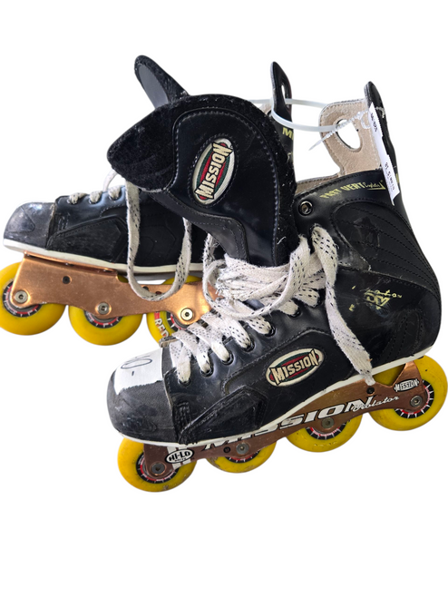 Vist Large View of Product Image Which is Used Mission Roller Hockey Skates Black Senior 10