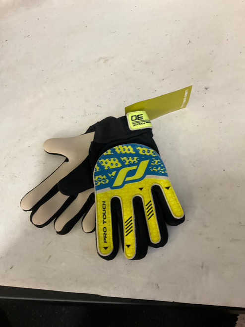Vist Large View of Product Image Which is Used PRO TOUCH FORCE Soccer Goalie Gloves Yellow 5