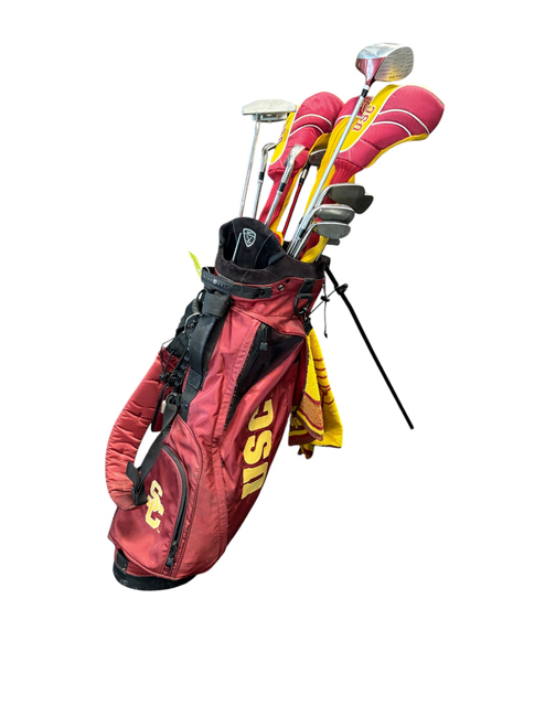 Vist Large View of Product Image Which is Used Cleveland USC TOUR ACTION Mens Golf Package Set Right Hand 17 Piece