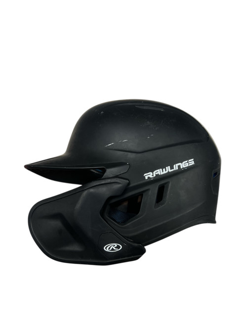 Vist Large View of Product Image Which is Used Rawlings REV Batting Helmet No Mask Black One Size