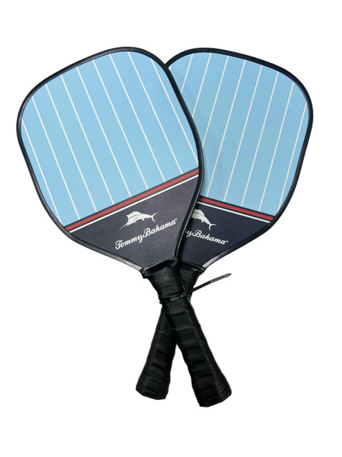 Vist Large View of Product Image Which is Used TOMMY BAHAMA PICKLEBALL SET Pickleball Racquet Royal Blue