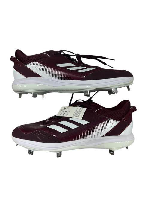 Vist Large View of Product Image Which is Used Adidas ICON METAL BB/SB Cleats Maroon Senior 14
