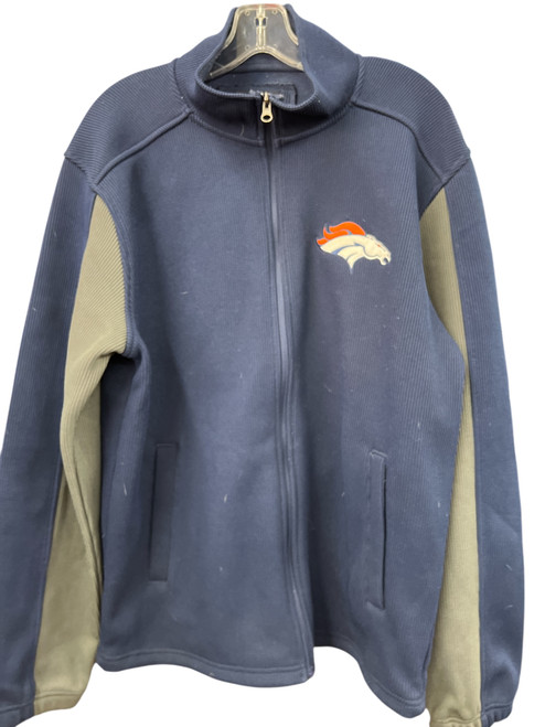 Vist Large View of Product Image Which is Denver Broncos NFL sweater jacket