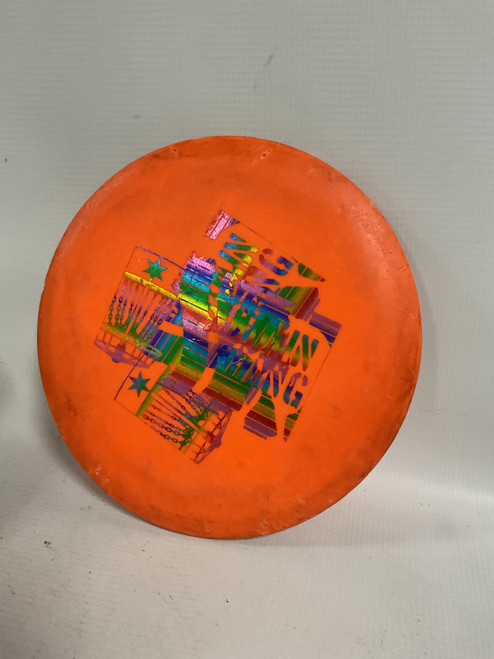 Vist Large View of Product Image Which is Used Innova F2 ROC Disc Golf Putter Orange