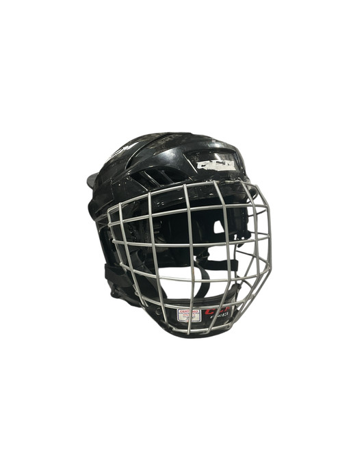 Vist Large View of Product Image Which is Used CCM FL40 Helmet Cage Combo Black MD