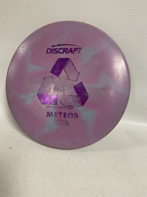 Vist Large View of Product Image Which is Used Discraft RECYCLED ESP METEOR Disc Golf Mid Range Purple