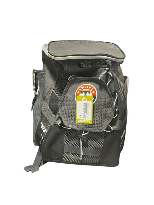 Vist Large View of Product Image Which is Used Rawlings THE MARK OF A PRO BB/SB Player Backpack Grey