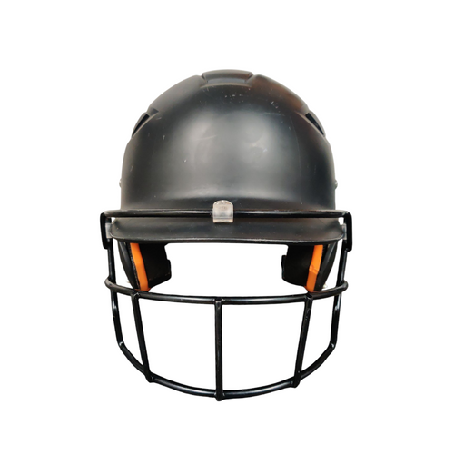 Vist Large View of Product Image Which is Used Schutt SSMC KAI Batting Helmet w/Mask Black Large