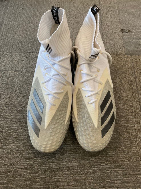 Vist Large View of Product Image Which is Used Adidas FREAK ULTRA PRIMEKNIT VON MILLER Adult FB Cleats White Senior 14