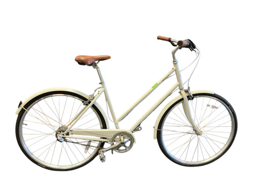 Vist Large View of Product Image Which is Used BROOKLYN BICYCLE CO FRANKLIN Hybrid/City Bike Womens Silver 56-57cm - LG Frame