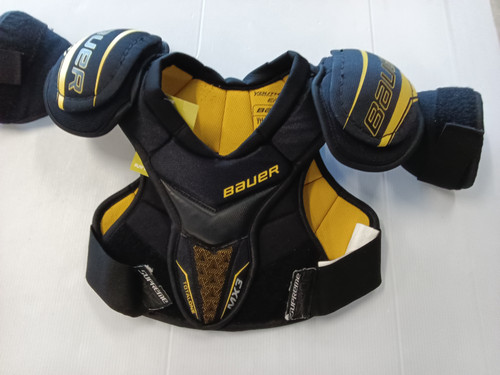 Vist Large View of Product Image Which is Used Bauer Youth Shoulder Pads LG