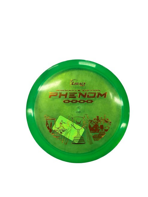 Vist Large View of Product Image Which is Used Legacy PHENOM Disc Golf Driver Green