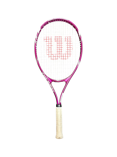 Vist Large View of Product Image Which is Used Wilson TRIUMPH Womens Tennis Racquet Pink 4 1/4"