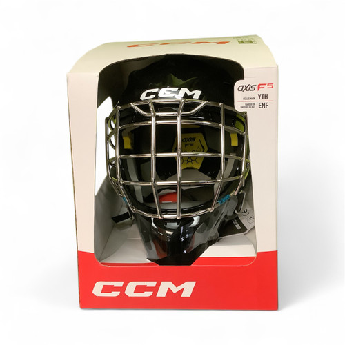 Vist Large View of Product Image Which is CCMAXIS F5 YOUTH GOALIE MASK 