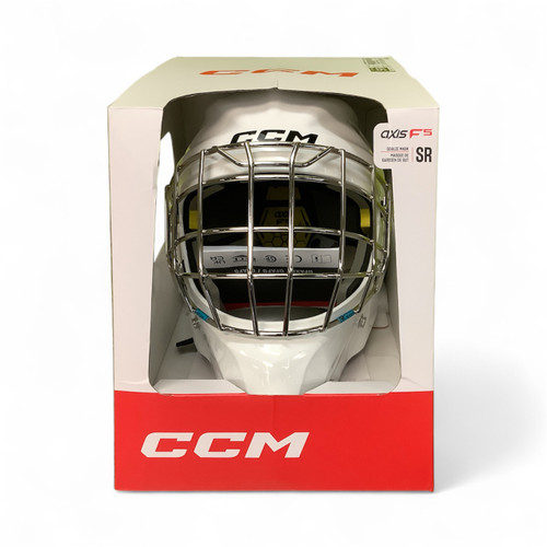 Vist Large View of Product Image Which is CCM AXIS F5 GOALIE MASK 