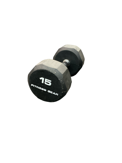 Vist Large View of Product Image Which is Used Hex Dumbbell (Each) 15 lb
