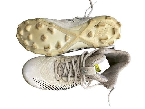 Vist Large View of Product Image Which is Used New Balance LAX Cleats Boys White Junior 04.5