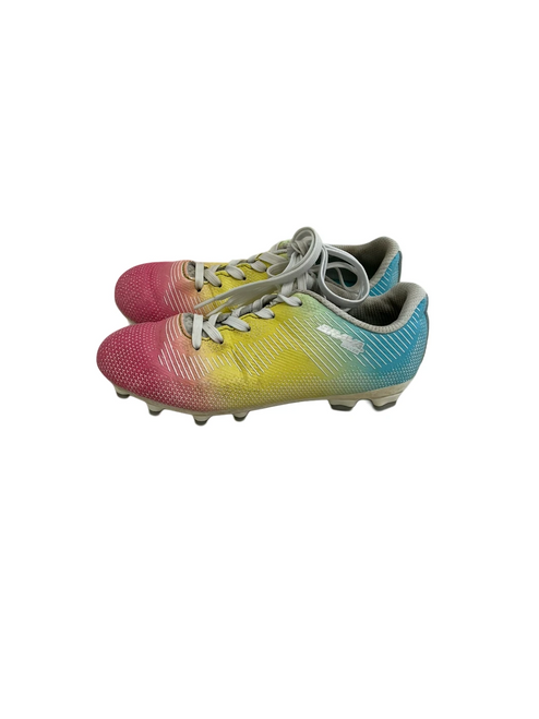 Vist Large View of Product Image Which is Used Brava Jr 2 Rainbow Soccer Cleats