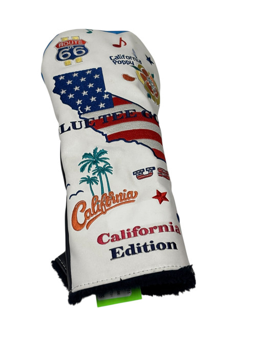 Used Blue Tee Golf CALIFORNIA EDITION Golf Driver Headcover - Like New 11731-S000149673 Vist Large View of Product Image Which is Used Blue Tee Golf CALIFORNIA EDITION Golf Driver Headcover - Like New