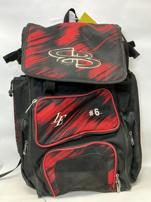 Vist Large View of Product Image Which is Used BoomBah BOOMBAH BB/SB Player Wheeled Bag Black And Red