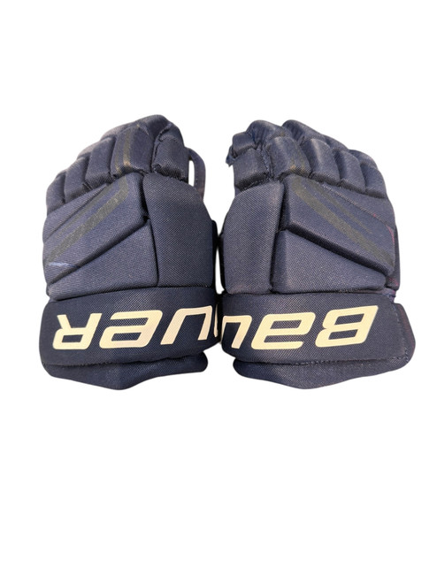 Vist Large View of Product Image Which is Used Bauer BLUE BAUER Junior Gloves Navy Blue 10"
