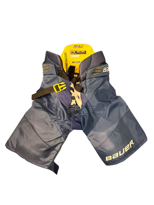 Vist Large View of Product Image Which is Used Bauer 35 PRO Junior Pant Navy Blue SM