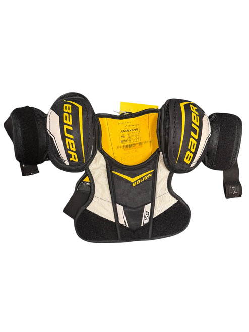 Vist Large View of Product Image Which is Used Bauer 150 Youth Shoulder Pads Black MD