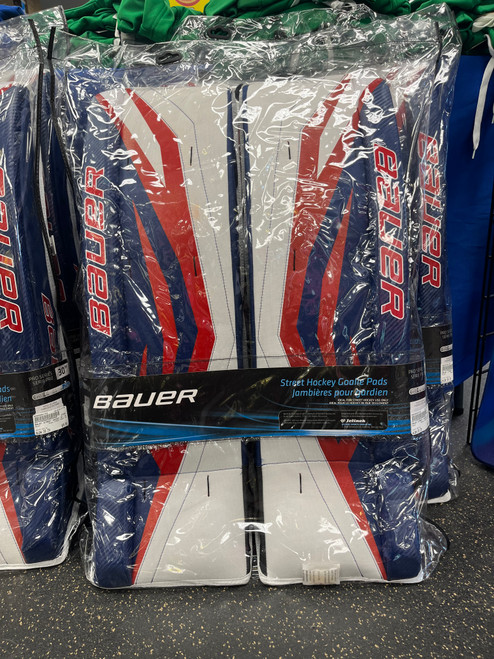 Used Bauer STREET HOCKEY 30 Goalie Leg Pads Inter White 30" 11774-S000084193 Vist Large View of Product Image Which is Used Bauer STREET HOCKEY 30 Goalie Leg Pads Inter White 30"