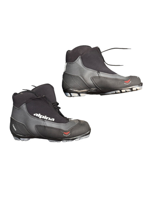 Vist Large View of Product Image Which is Used Alpina Mens NNN XC Ski Boots Black M 08.5-09 / W 09-09.5