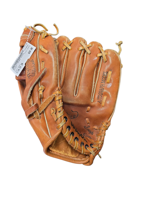 Vist Large View of Product Image Which is Used Wilson A2264 BB/SB Glove RH Throw Brown 11"