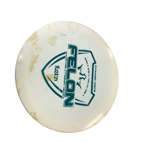 Used Dynamic Discs FELON Disc Golf Driver White 174g 11479-S000406853 Vist Large View of Product Image Which is Used Dynamic Discs FELON Disc Golf Driver White 174g