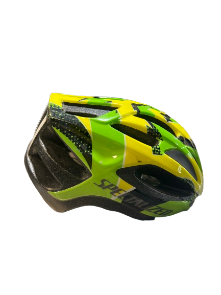 Vist Large View of Product Image Which is Used Specialized FLASH 50-58CM Bike Helmet Yellow Fits all