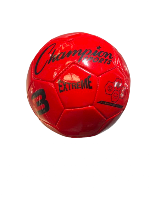 Vist Large View of Product Image Which is Used Champion Sports EXTREME SIZE 3 All Size Soccer Ball Red 3