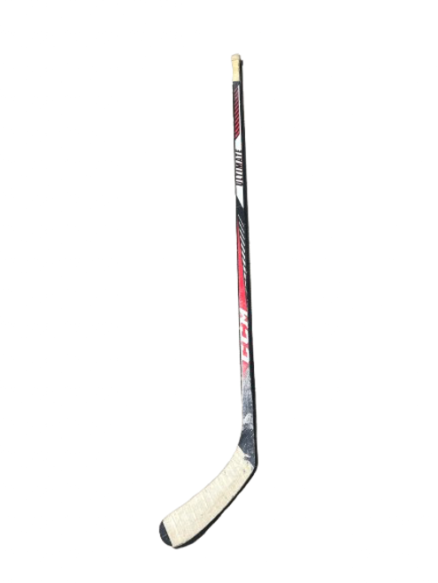 Vist Large View of Product Image Which is Used CCM CCM ULTIMATE CROSBY P29 FLX 85 RH Senior Wood Right White/Black/Red 85 Flex