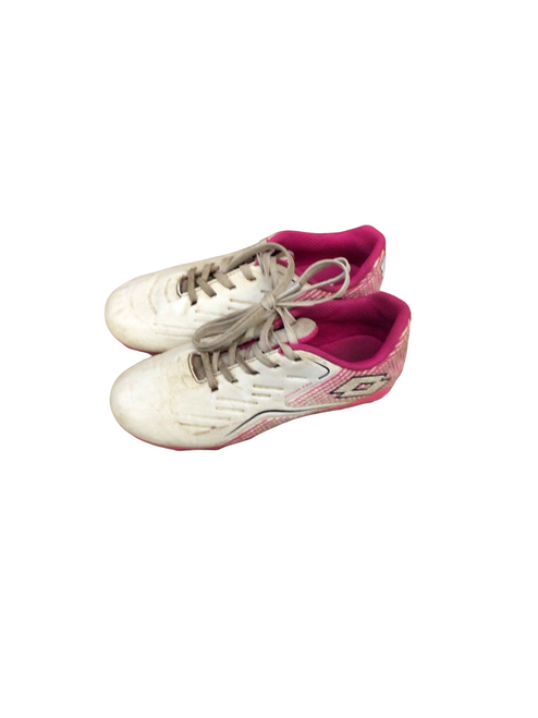 Vist Large View of Product Image Which is Used Lotto Soccer Cleats White Youth 13.0