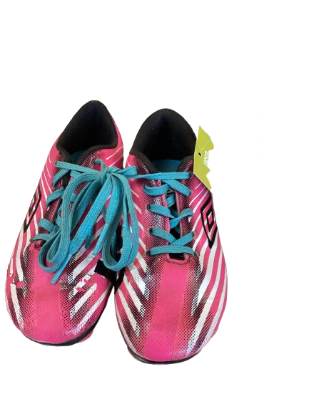 Vist Large View of Product Image Which is Used Soccer Cleats Pink Youth 10.0