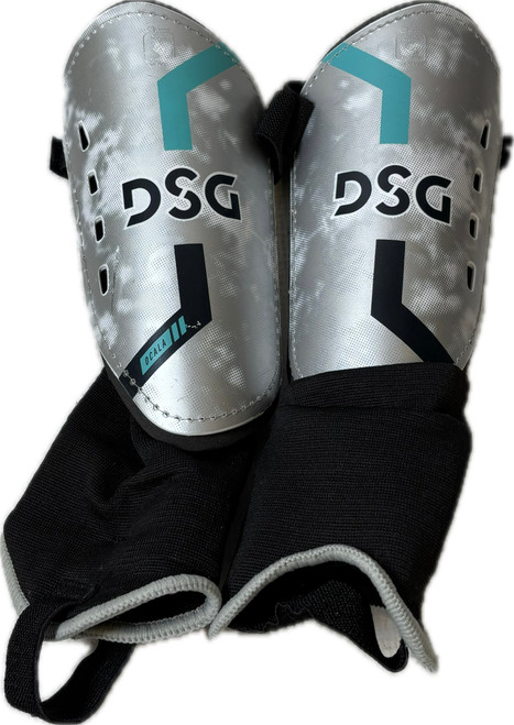 Vist Large View of Product Image Which is Used Dsg STQ21106 Soccer Shin Guards Junior Grey XL