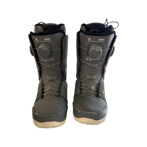 Used Ride HERA Mens Snowboard Boots Grey Senior 6.5 10299-S000301812 Vist Large View of Product Image Which is Used Ride HERA Mens Snowboard Boots Grey Senior 6.5