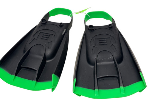 Vist Large View of Product Image Which is Used DMC Repellor Silicone Swim Fins Black And Green SM Bodyboard Fins Size 6-7 (EUR38) - Excellent
