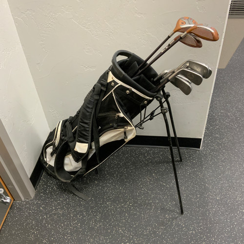 Vist Large View of Product Image Which is Used Taylormade BURNER BUBBLE Mens Package Set RH Black 12 Piece