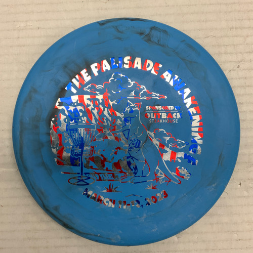 Vist Large View of Product Image Which is Used Discraft JAWBREAKER ZONE Disc Golf Putter Royal Blue 168g
