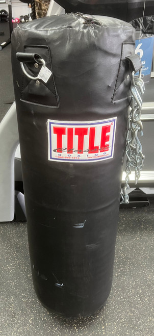 Vist Large View of Product Image Which is Used Title HEAVY BAG Boxing Heavy Bag Black 80 lb