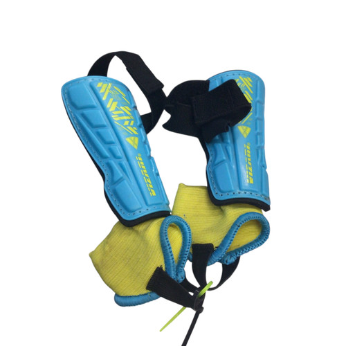 Vist Large View of Product Image Which is Used Vizari Soccer Shin Guards Junior Royal Blue SM