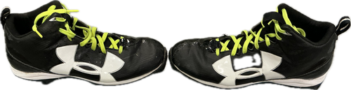 Vist Large View of Product Image Which is Used Under Armour Adult FB Cleats Black Senior 8