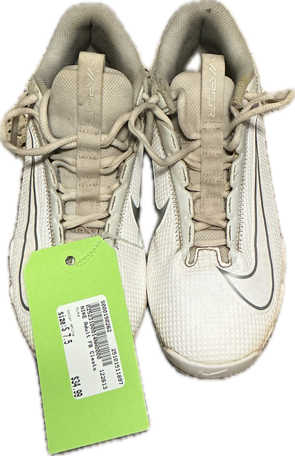 Vist Large View of Product Image Which is Used Nike Adult FB Cleats White Senior 7.5